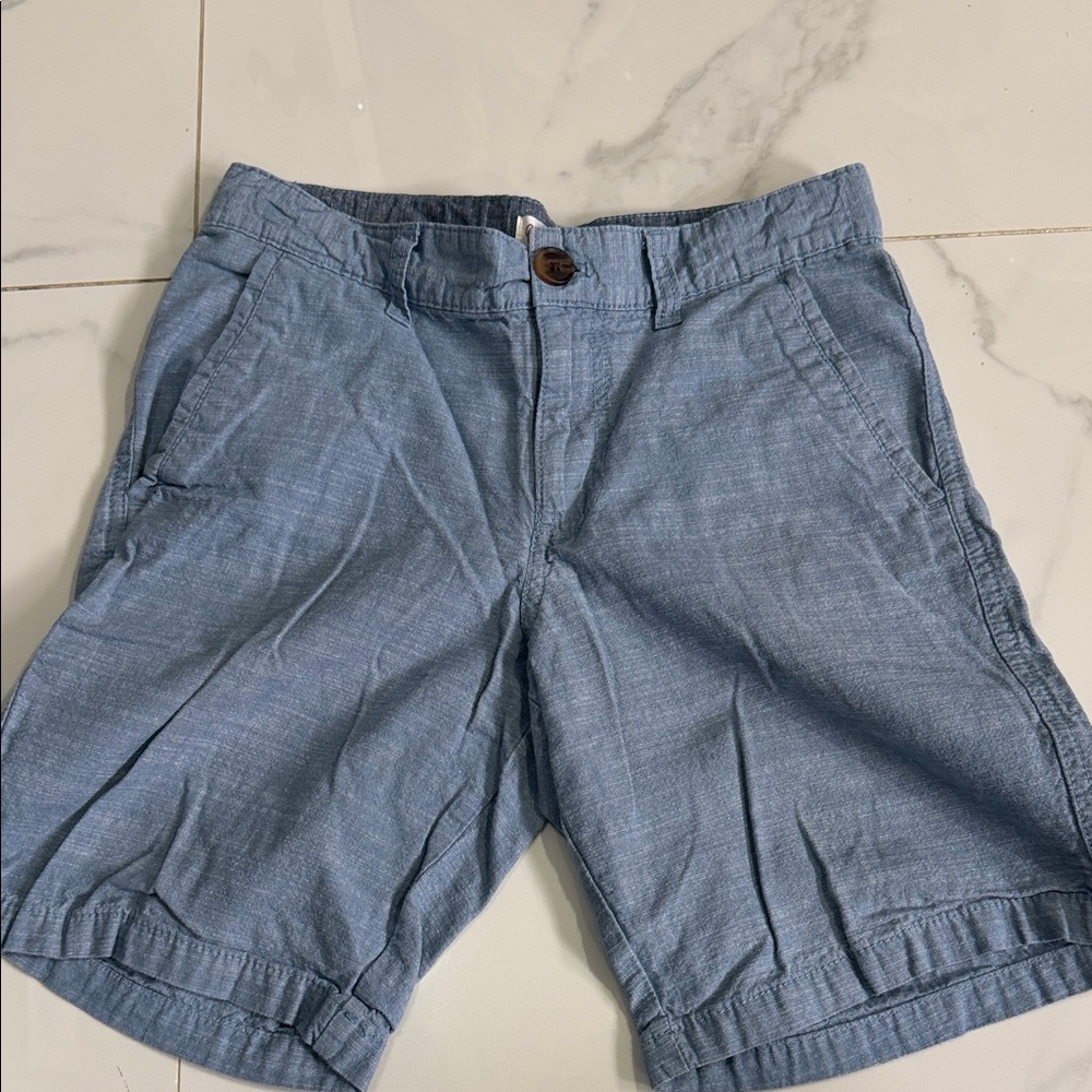Cat & Jack Light Blue Boys' Flat Front Shorts